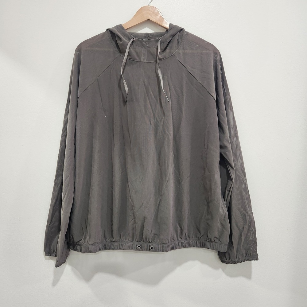 Katherine Mason Kinesis Grey Hooded Pullover  Size L